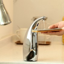 썸잇 자동 주방세제 디스펜서 욕실 다용도 핸드워시 디스펜서, 메탈실버, 1개