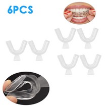 2-10pcs EVA 마우스 가드 치아 보호기 Bruxism 그라인딩 나이트 입 트레이 비 코골이 미백, 6pcs