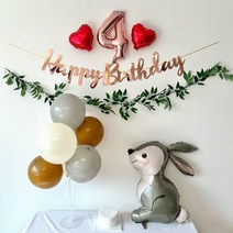 주파티 생일상 생일풍선세트, 생일가랜드(4번)