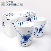 [Royal Copenhagen] 로얄 코펜하겐 블루 플루티드 메가 머그컵 350ml 2개세트 018805, 단품 018805, 2개