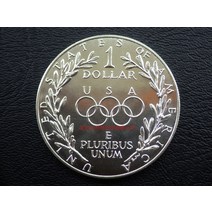기념주화 행운의주화 희귀한동전 근대주화 동테크 은테크 UNC US 1988 서울올림픽 1 US 기념 은화 P 에디션