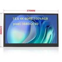 4k 세컨드 서브 모니터 15 인치 1080p/터치 옵션 usb HDMI 호환 ips 화면 휴대용 게임 oled 스위치 ps4 용, 01 15.6 4K, 01 미국 플러그