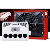 대형 차량용 에어컨 24v 트럭 화물차 인버터 무시동, 24V 에어컨(풀세트) - 블랙