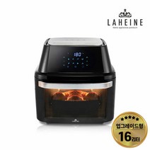 [라헨느] NEW 더 퀸 에어오븐 에어프라이어오븐 로티세리 대용량 16리터 LOVA-7000G(블랙), 색상:블랙