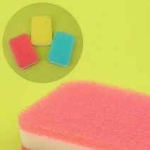 필터스펀지 수세미 3P 설거지 버블블럭 수제 코팅보호 일회용 설거지블럭 후라이팬닦기