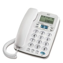 코러스 발신자표시 CID 유선 전화기 화이트 DT-2110