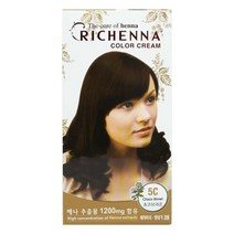 기타 리체나 컬러크림 5C 초코브라운 새치 멋내기 염색