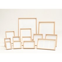 나무액자 우드프레임 다양한사이즈 사진보정인화가능, 내츄럴, 4x6