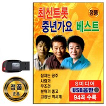 USB 최신트롯 중년가요 베스트 94곡-트로트 노래