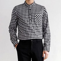 편한쇼핑블랙 체크무늬 셔츠 커플 여행 패션 신혼여행룩 코디