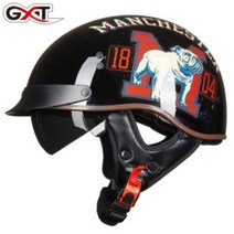 안전헬멧 배달 여성 남성 할리헬멧 클래식바이크 할리데이비슨 반모 오토바이여름헬멧, AA