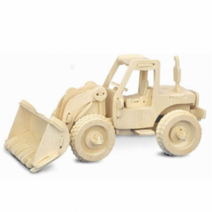 3d 나무퍼즐 입체퍼즐 공룡 건축물, 37 P029 불도저, 1set