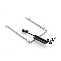 Deal4Go SATA 하드 드라이브 케이블 w/ 2.5인치 SSD HDD 캐디 브래킷 트레이 델 프리시전 M3800 XPS 15 9530 L522X DG95V 0DG95V DC0, 단일, 단일