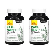 컨트리 라이프 맥시 헤어 플러스 스킨 네일 5000mcg 비오틴 120캡슐 약들약 고약사 2통 세트 컨트리라이땡 맥시헤어