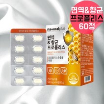 프로폴리스 앤아연 프로폴리스함량 면역력높이는 항산화 영양제 임산부프로폴리스 수유부프로폴리스 천기누설프로폴리스 청소년프로폴리스 포르폴리스 플로폴리스 폴리폴리스 프리폴리스 약 2개월, 60정, 1, 60정