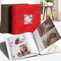 1000일기념 포토앨범 4X6 200장 연애사진 그린 레드 화이트 클래식 커플포토북 기억, 리브리움 사진앨범 그린