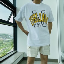 남녀공용 여름데일리 데끼 형광 말리부 루즈 반팔티 5컬러