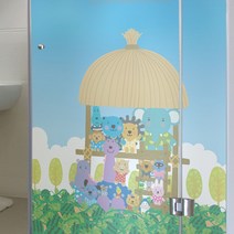 칼라안개시트_동물친구들 원두막_B02_W180xH120cm, DP 본상품선택