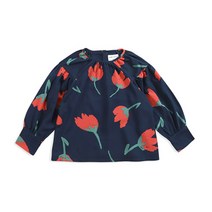 BOBO CHOSES 보보쇼즈 튤립 블라우스 네이비 221AC053