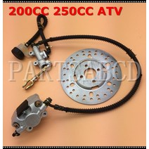 4륜오토바이 부품 핸들 ATV 200CC 250CC 쿼드 풋 브레이크 유압 캘리퍼 디스크 Assy 200cc 250cc
