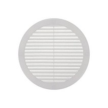 Vent Systems 20.3cm8인치 화이트 처마밑 벤트 커버 원형 통풍구 루버 그릴 내장 곤충 스크린 욕실 홈 오피스 주방용 HVAC, 1, 8 Inch - White