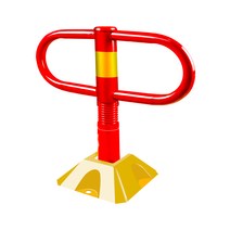 주차금지대 금지봉 지정주차 진입금지 바리게이트, 빨간색 두꺼운 충돌 방지 기둥+나사+렌치