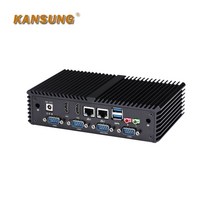 미니PC 팬리스 X86 강력한 단일 마더보드 8GB Ram 6 COM 산업용 리눅스 윈도우 Nuc 휴대용 컴퓨터 인텔 코어 i3 5005U 미니 PC, [03] 2G RAM 64G SSD, [02] WIFI
