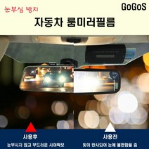 고고스 자동차 룸미러 눈부심방지 필름 제네시스 어드밴스드 엘리트, 타원형