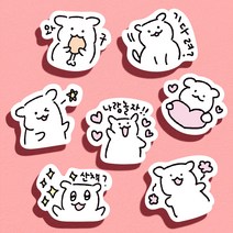 포켓스티커 - 깨발랄한 멍뭉, 단품