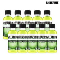 리스테린 그린티마일드 100ml x 10개 구강청정제 가글