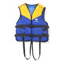 국산 돌핀 옐로우 구명조끼(L) 수영 부력보조복