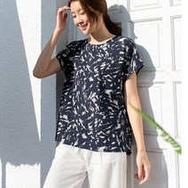 에르 인견 블라우스 10color / 빅사이즈 F XL 2XL (55~99) / 여름 반팔 무지 플라워 시원한 쿨원단