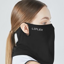 르플렉스 자외선차단 uv 얼굴 햇빛가리개 골프 스포츠 마스크, 블랙, 1개