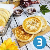 수제 꿀 씨앗 크림치즈 호떡 70g 12개 9cm 냉동호떡 간식 청년호떡 [당일발송], 크림치즈호떡3개, 3개
