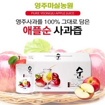 영주사과즙 사과생즙 사과선물세트 사과즙다이어트 사과착즙 아침에한팩 10 30 50포, 애플순10포 저온착즙원액