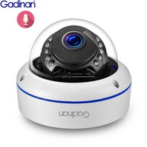CCTV Gadinan-5MP 4MP 8MP IP 카메라 오디오 마이크 모션 감지 IR 야간 투시경 실외 돔 POE 비디오 감시 CC, 48V POE 4MP, 3.6mm