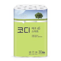 코디 3겹 에코스마트 22mx30롤(롤 화장지), 30롤, 1팩