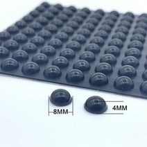 방진패드 방진고무판 자체 접착 라운드 실리콘 고무 범퍼 투명 블랙 미끄럼 방지 충격 흡수기 발 패드 댐퍼, [05] 8x2.5mm Clear 100pcs