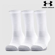 언더아머 UA 히트기어 크루 삭스 3P SET 1346751-100, 언더아머 크루3P 1346751-100/LG