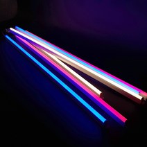 (주)블루앤엘이디 컬러 LED T5 1200mm 20w 슬림바 간접조명 형광등 대체, 1개, 블루