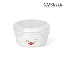 코렐코디네이츠 코렐 코디네이츠 이지위켄드 도자기 원형찬통 소 350ml, 단품
