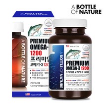 [어바틀] 프리미엄 오메가-3 1200 비타민D (1 303mg x 180캡슐), 180정, 1병