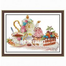 십자수프린트패키지-티타임(실 십자수)