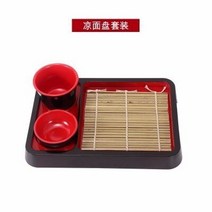멜라민 컵 파티 플라스틱 일회용 보틀 일본식 찬 요리 스시 국수 음식 트레이 메밀 된장국 그릇 디너 플레이트 찻잔 식기 세트 한 사람, 2