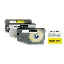 M&S T-5000용 라벨테이프, 노랑, 12mm X 20m