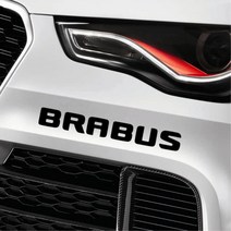 브라부스 자동차 흠집커버 글씨스티커 차량용데칼, 1개, 블랙