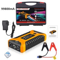 자동차 점프스타터 12v 24v 공용 자동차 방전방지 99800ma20000ma 점프 스타터 600a 휴대용 충전기 부스터 충전기 부스터 전원 은행 시동 장치 시동기, 협력사, 99800maeu 플러그