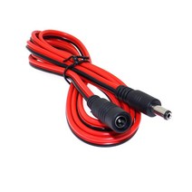 16AWG DC 전원 플러그 5.5x2.1mm 암-수 CCTV 어댑터 커넥터 케이블 12V 10A 120W 최대 연장 코드 1.5m, 한개옵션0