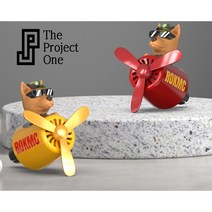 더프로젝트 원 해병대 에어휠 차량용방향제, 레드, 일랑일랑