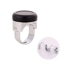 럭셔리 금속 자동차 스타일링 핸들 노브 볼 휠 터닝 어시스턴트 부스터, 03 Matte Black